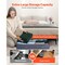 Set of 4 Under Bed Storage Organizer Foldable Clothes and Shoe Storage with Transparent PVC Lid
